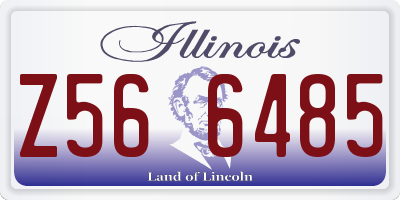 IL license plate Z566485