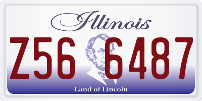 IL license plate Z566487