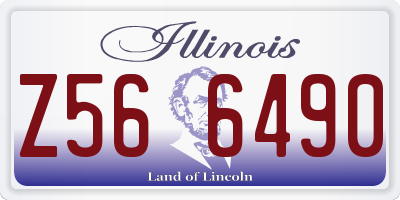 IL license plate Z566490