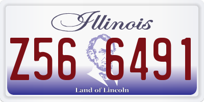 IL license plate Z566491