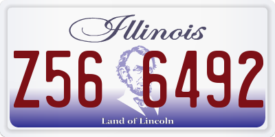 IL license plate Z566492