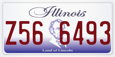 IL license plate Z566493