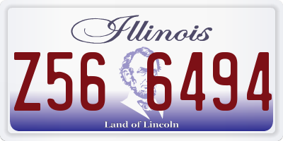 IL license plate Z566494