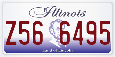 IL license plate Z566495