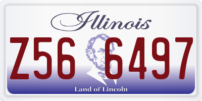 IL license plate Z566497