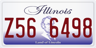 IL license plate Z566498