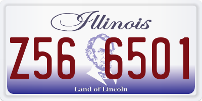 IL license plate Z566501