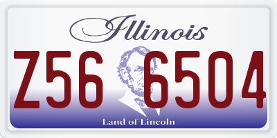 IL license plate Z566504