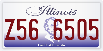 IL license plate Z566505