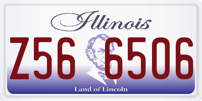 IL license plate Z566506