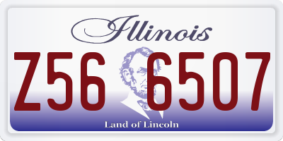 IL license plate Z566507