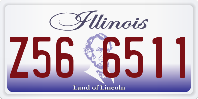 IL license plate Z566511