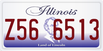 IL license plate Z566513