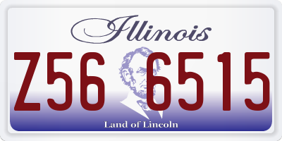 IL license plate Z566515