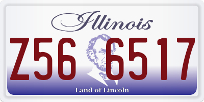 IL license plate Z566517