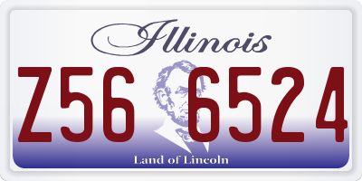 IL license plate Z566524