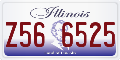 IL license plate Z566525