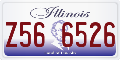 IL license plate Z566526