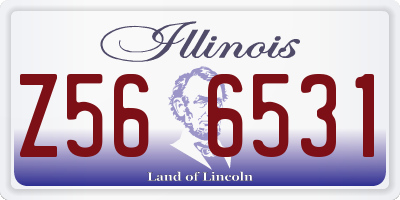 IL license plate Z566531