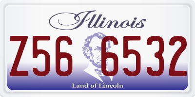 IL license plate Z566532