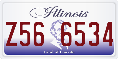 IL license plate Z566534