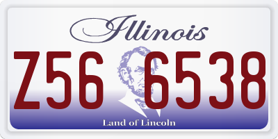 IL license plate Z566538