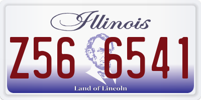 IL license plate Z566541