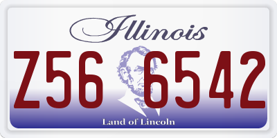 IL license plate Z566542