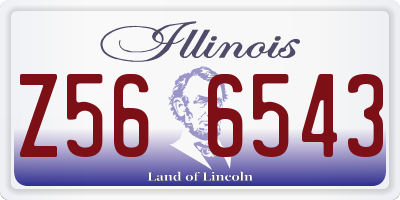 IL license plate Z566543
