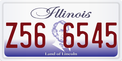 IL license plate Z566545