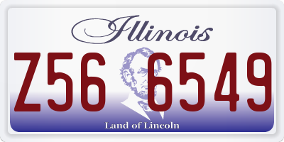 IL license plate Z566549