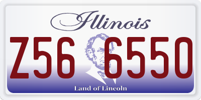 IL license plate Z566550