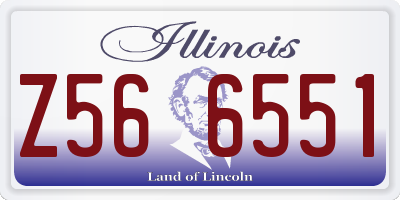 IL license plate Z566551