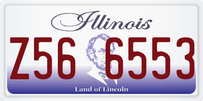 IL license plate Z566553
