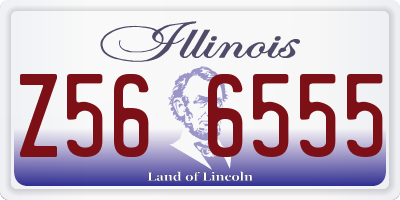 IL license plate Z566555