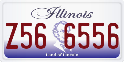 IL license plate Z566556