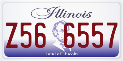 IL license plate Z566557