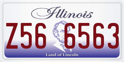 IL license plate Z566563