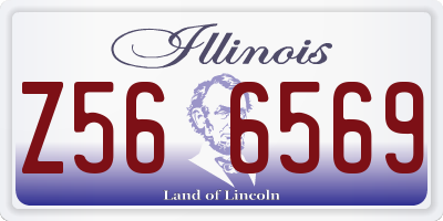 IL license plate Z566569