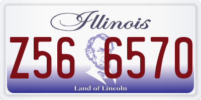 IL license plate Z566570