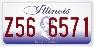 IL license plate Z566571