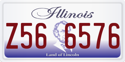 IL license plate Z566576