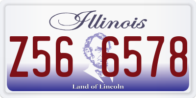 IL license plate Z566578