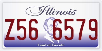 IL license plate Z566579