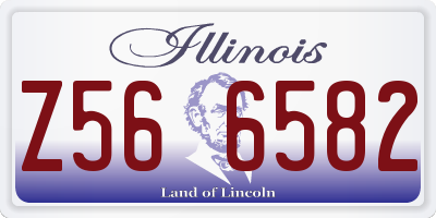 IL license plate Z566582