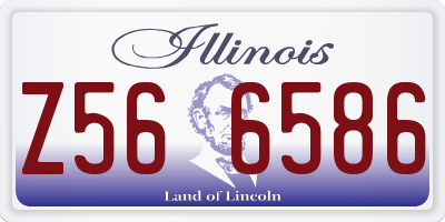 IL license plate Z566586