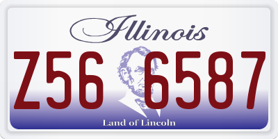 IL license plate Z566587