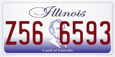 IL license plate Z566593