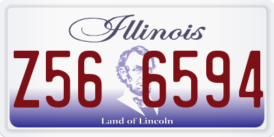 IL license plate Z566594