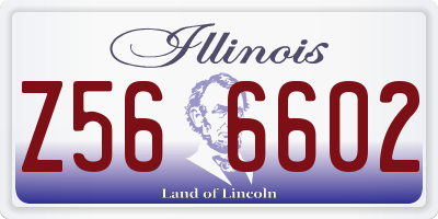 IL license plate Z566602